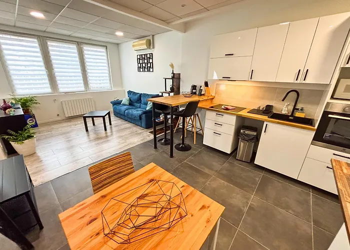 Le Souplex - Baignoire Balneo & Cosy - Acces Tram Proche - Commerces A Proximite Apartament